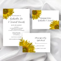 Yellow Sunflowers Wedding Stationery Collection