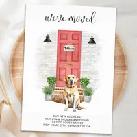Dog Lover - New Home Watercolor Moving Announcements
