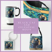 Black Cat and Celestial Moon